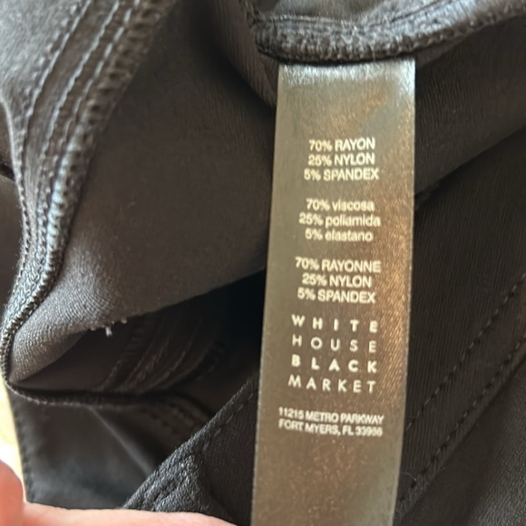 WHBM The Slim Black Pants/Jeans - Picture 5 of 5